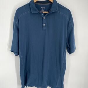 Khul Polo Mens XXL Dark Aqua Gorpcore Outdoor Hiking Camping Active Fishing